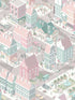 Notting Hill fabric in pink color - pattern number VRKG03-679 - by Veer Decor in the My Kingdom collection