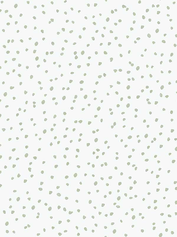 Hand Drawn Confetti Dots wallpaper in green color - pattern number VRKG04-399 - by Veer Decor in the My Kingdom collection
