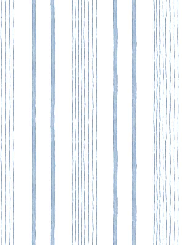Hand Drawn Stripe wallpaper in blue color - pattern number VRKG11-333 - by Veer Decor in the My Kingdom collection