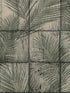 Rustic Palm Shadow Tile fabric in green color - pattern number VRNO04-986 - by Veer Decor in the Nomade collection