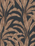 Luxe Tropical Palm wallpaper in orange color - pattern number VRNO05-916 - by Veer Decor in the Nomade collection