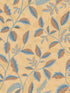 Tranquil Leafy Vine fabric in ocher color - pattern number VRNO07-066 - by Veer Decor in the Nomade collection