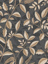 Tranquil Leafy Vine wallpaper in black color - pattern number VRNO09-066 - by Veer Decor in the Nomade collection