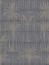 Vintage Palm Grove wallpaper in dark grey color - pattern number VRNO09-786 - by Veer Decor in the Nomade collection