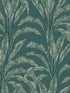 Luxe Tropical Palm fabric in green color - pattern number VRNO14-916 - by Veer Decor in the Nomade collection