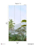 Amazonia Pack 3 fabric in blue color - pattern number 8184-AC1-C - by Veer Decor in the Papermint Wall Murals collection