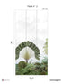 Amazonia Pack 2 fabric in green color - pattern number 8184-AC2-B - by Veer Decor in the Papermint Wall Murals collection