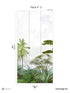 Amazonia Pack 3 mural in green color - pattern number 8184-AC2-C - by Veer Decor in the Papermint Wall Murals collection