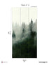 Boreal Pack 2 fabric in green color - pattern number 8184-AF1-B - by Veer Decor in the Papermint Wall Murals collection