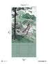 Bretagne Chair Rail Faux Wainscoting Pack 1 mural in green color - pattern number 8184-AJ1-A - by Veer Decor in the Papermint Wall Murals collection