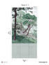 Bretagne Chair Rail Faux Wainscoting Pack 1 mural in gray color - pattern number 8184-AJ2-A - by Veer Decor in the Papermint Wall Murals collection