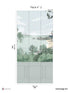 Bretagne Chair Rail Faux Wainscoting Pack 2 mural in gray color - pattern number 8184-AJ2-B - by Veer Decor in the Papermint Wall Murals collection