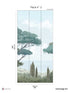 French Riviera Pack 2 mural in gray color - pattern number 8184-AQ1-B - by Veer Decor in the Papermint Wall Murals collection
