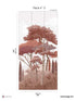 French Riviera Pack 3 fabric in red color - pattern number 8184-AQ2-C - by Veer Decor in the Papermint Wall Murals collection