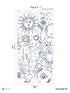 Divine Pack 1 fabric in navy color - pattern number 8184-AU1-A - by Veer Decor in the Papermint Wall Murals collection
