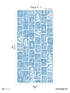 Botanical Imprint Pack 1 mural in blue color - pattern number 8184-AX1-B - by Veer Decor in the Papermint Wall Murals collection