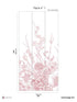 Flora Pack 1 fabric in pink color - pattern number 8184-BC2-A - by Veer Decor in the Papermint Wall Murals collection