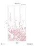 Flora Pack 2 fabric in pink color - pattern number 8184-BC2-B - by Veer Decor in the Papermint Wall Murals collection