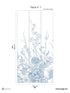 Flora Pack 1 fabric in blue color - pattern number 8184-BC3-A - by Veer Decor in the Papermint Wall Murals collection