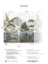 Exotic Pack 1 2 mural in white color - pattern number 8184-BDL-BA1 - by Veer Decor in the Papermint Wall Murals collection