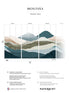 Montagna Pack 1 2 3 mural in teal color - pattern number 8184-BDL-CE1 - by Veer Decor in the Papermint Wall Murals collection