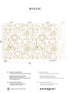 Mystic Pack 1 2 3 fabric in gold color - pattern number 8184-BDL-CH1 - by Veer Decor in the Papermint Wall Murals collection