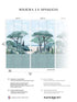 Riviera Beach Chair Rail FX Wainscot Pack 1 2 mural in blue color - pattern number 8184-BDL-CS2 - by Veer Decor in the Papermint Wall Murals collection