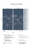 Under the Pines Pack 1 2 fabric in blue color - pattern number 8184-BDL-CY1 - by Veer Decor in the Papermint Wall Murals collection