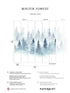 Winter Pack 1 2 mural in blue color - pattern number 8184-BDL-DH - by Veer Decor in the Papermint Wall Murals collection