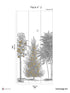 Orchards Pack 2 fabric in gold color - pattern number 8184-BF1-B - by Veer Decor in the Papermint Wall Murals collection