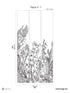 Garden Line Pack 1 mural in gray color - pattern number 8184-BG1-A - by Veer Decor in the Papermint Wall Murals collection