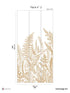 Garden Line Pack 2 mural in brown color - pattern number 8184-BG3-B - by Veer Decor in the Papermint Wall Murals collection
