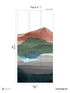 Hills Pack 1 fabric in multi color - pattern number 8184-BH1-A - by Veer Decor in the Papermint Wall Murals collection