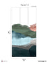 Hills Pack 3 mural in multi color - pattern number 8184-BH1-C - by Veer Decor in the Papermint Wall Murals collection
