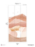 Hills Pack 1 fabric in orange color - pattern number 8184-BH2-A - by Veer Decor in the Papermint Wall Murals collection