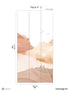 Hills Pack 2 mural in orange color - pattern number 8184-BH2-B - by Veer Decor in the Papermint Wall Murals collection