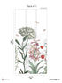 English Garden Pack 1 mural in green color - pattern number 8184-BK1-A - by Veer Decor in the Papermint Wall Murals collection