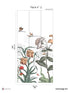 English Garden Pack 2 mural in green color - pattern number 8184-BK1-B - by Veer Decor in the Papermint Wall Murals collection