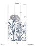 English Garden Pack 1 mural in blue color - pattern number 8184-BK2-A - by Veer Decor in the Papermint Wall Murals collection