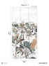 Java Pack 1 mural in green color - pattern number 8184-BM1-A - by Veer Decor in the Papermint Wall Murals collection