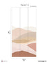 The Hills Pack 2 mural in pink color - pattern number 8184-BP1-B - by Veer Decor in the Papermint Wall Murals collection