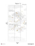 Birds Pack 2 fabric in yellow color - pattern number 8184-BR2-B - by Veer Decor in the Papermint Wall Murals collection