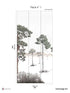 Shadows Pack 1 mural in green color - pattern number 8184-BS2-A - by Veer Decor in the Papermint Wall Murals collection