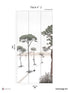 Shadows Pack 2 mural in green color - pattern number 8184-BS2-B - by Veer Decor in the Papermint Wall Murals collection