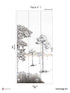 Shadows Pack 1 mural in pink color - pattern number 8184-BS3-A - by Veer Decor in the Papermint Wall Murals collection