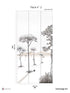 Shadows Pack 2 mural in pink color - pattern number 8184-BS3-B - by Veer Decor in the Papermint Wall Murals collection