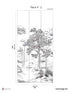 Pines Pack 2 mural in black color - pattern number 8184-BT1-B - by Veer Decor in the Papermint Wall Murals collection