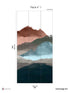 Line Water Pack 1 mural in multi color - pattern number 8184-BX1-A - by Veer Decor in the Papermint Wall Murals collection