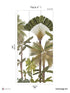 Manaus Pack 1 mural in green color - pattern number 8184-BY1-A - by Veer Decor in the Papermint Wall Murals collection