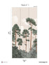 Matsu Pack 1 mural in pink color - pattern number 8184-CA1-A - by Veer Decor in the Papermint Wall Murals collection